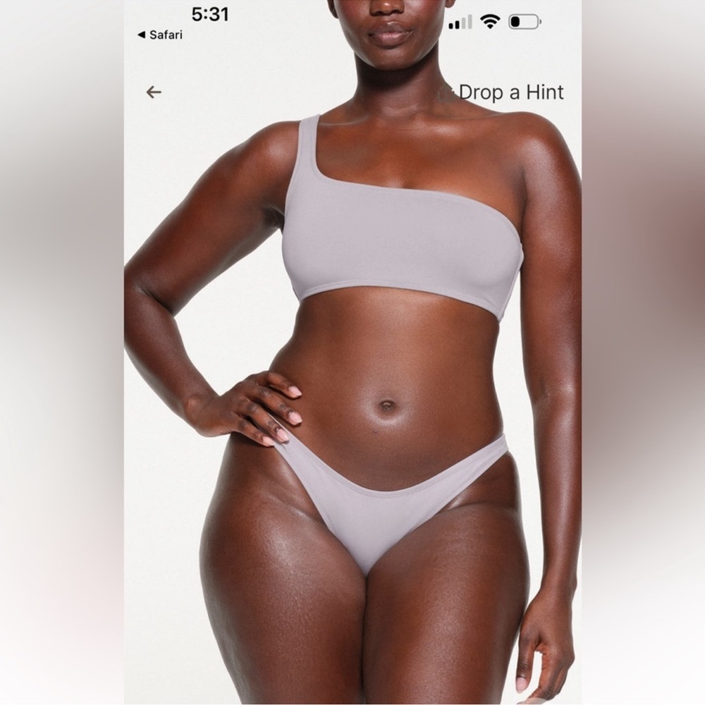 SKIMS NWT Recycled Swim Bikini Bundle - Chrome